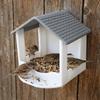 Rainproof Wall Hanging Bird Feeder Waterproof Bird Feeding Station Bird Food Container Balcony
