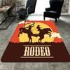 Sunset Cowboy Rug Floor Mat for Living Room or Bedroom Soft and Comfortable Carpet a Gift for Birthday and Holiday.ZFF0913396