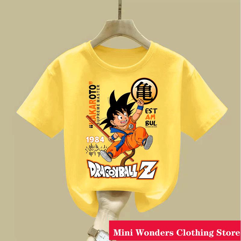 New Dragon Ball Z T Shirt Children New Kawaii 2025 Funny Summer Cartoon T-shirt for Boys Girls Kid Clothing Unisex Short Sleeves