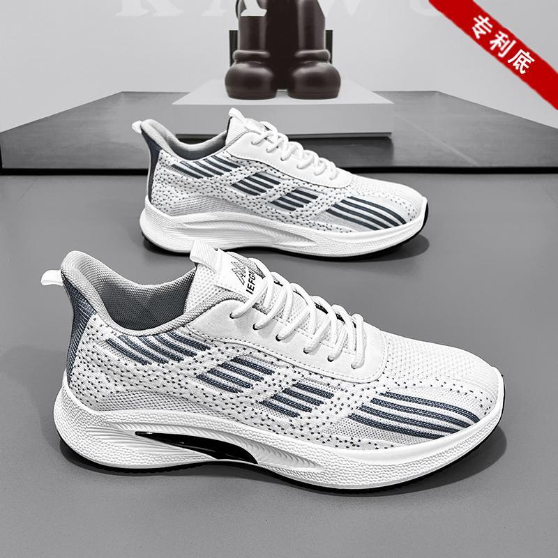 Herrskor 2025 vår ny lågskuren design bekväm, halkfri och slitstark design mesh casual sport trendiga skor