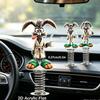 2D Acrylic Shaking Rabbit Ornament Funny Dashboard Decor Cartoon Rabbit Decor Ornaments For Car Bicycle Desk Home