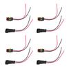 4 Sätze 2-poliger Stecker- und Buchsenadapter Elektrischer Verbinder Kabelbaum für Automobile Motorräder Wohnmobile