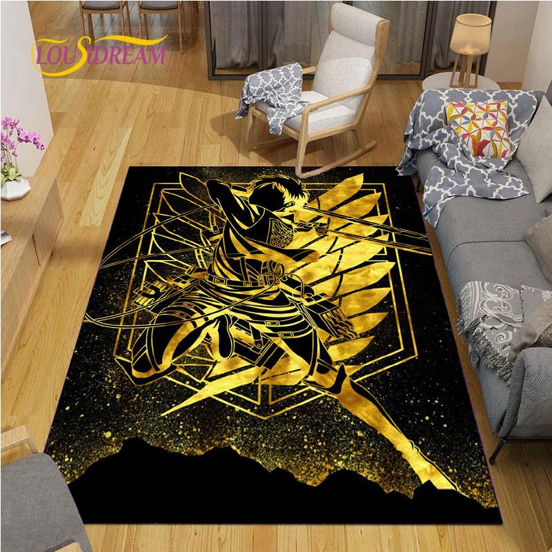 Attack On Titan Carpet for Living Room Bedroom Rug Kitchen Door Unslip Floor Mats Birthday Gift Photography Props Alfombra Rug