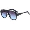  New Fashion Rivets Square Women Sunglasses Shades UV400 Retro Trending Gradient Men Punk Yellow Sun Glasses