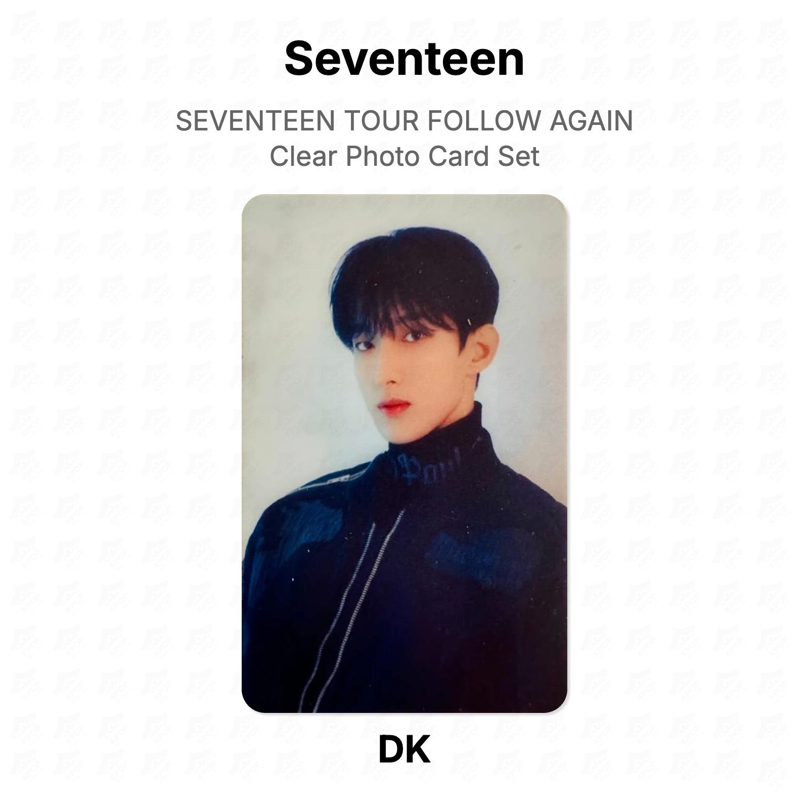 Seventeen TOUR FOLLOW AGAIN Clear Photo Card Set Official Photocard DK