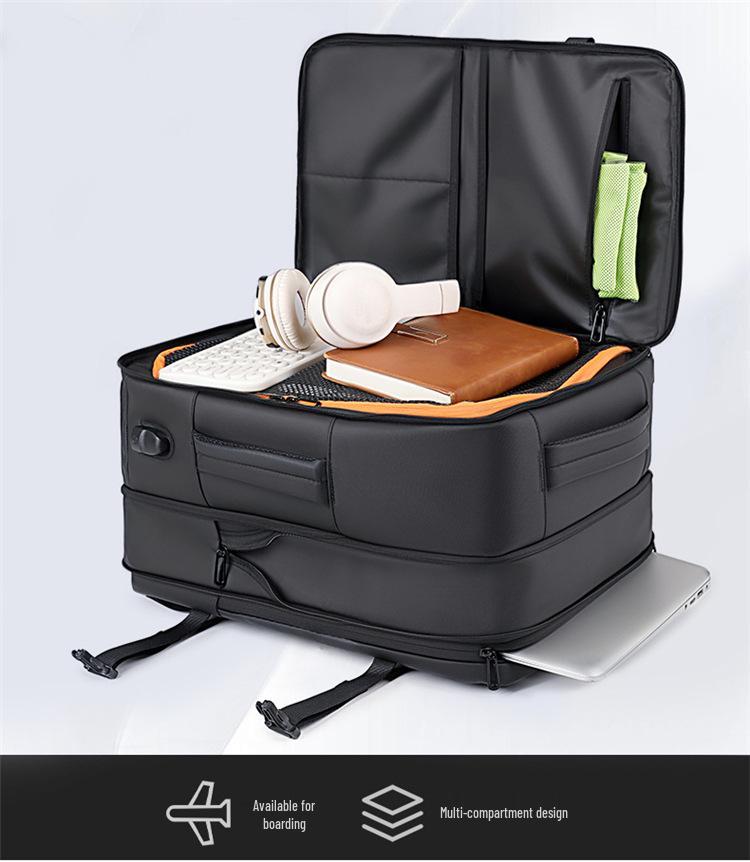 Multifunctional Waterproof Laptop Backpack with USB - Large Capacity Travel and Commute Bag