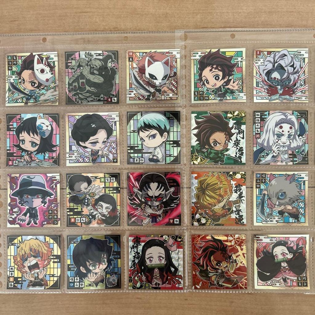 Used Demon Slayer: Kimetsu no Yaiba Wafer Seal Parts 1 to 5 Full Completion with bonus