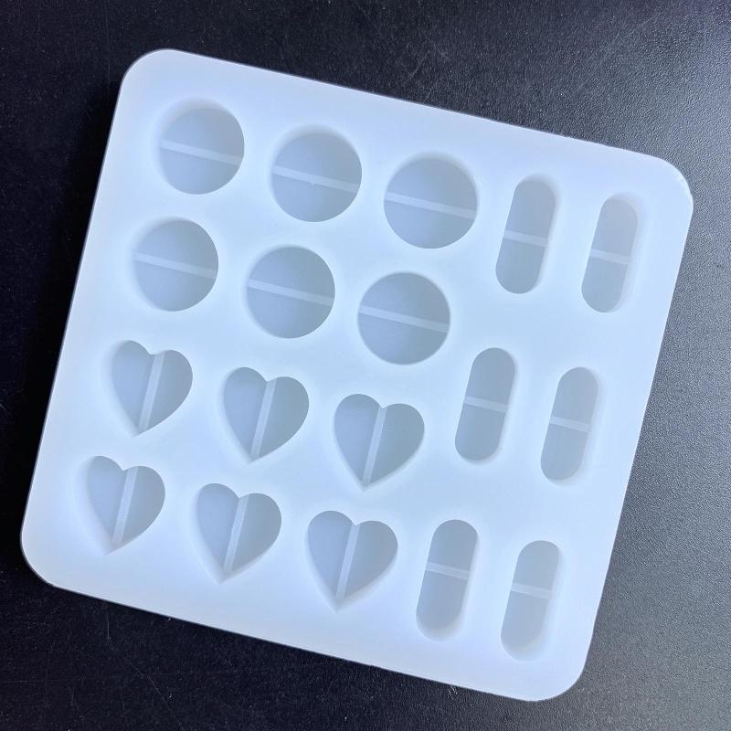 Resin Shaker Fillings Mold,Silicone Pills Mold Epoxy Resin Mold Filler Quicksand Casting Filling Mold for Jewelry Making