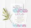 Inkdotpot Donuts Baby Shower Game Set Of 50 BabyA  AlphabetA  ABCA  Game He Or She Party