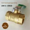 Mosiężny zawór kulowy odporny na wysokie temperatury - 4 punkty DN15, 6 punktów DN20, 1 cal DN25, do wody wodociągowej
