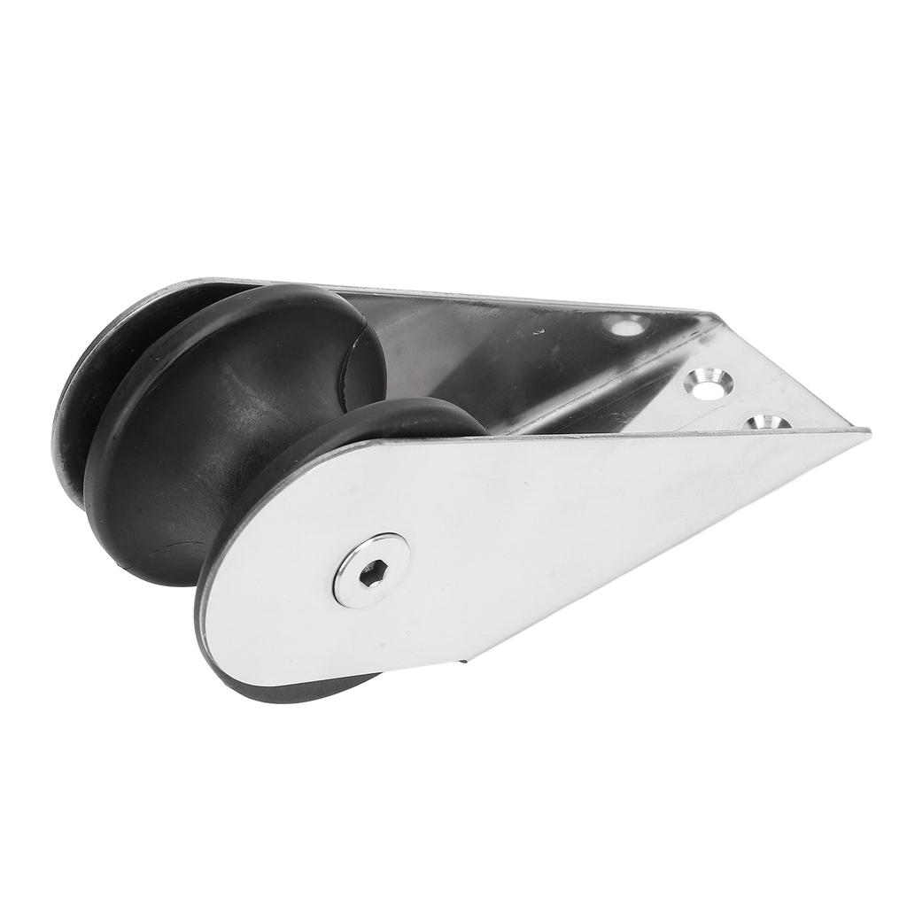 Stainless Steel Bow Roller 6.1x2.17in Scratch Resistant Docking Bow Roller Fixed Bracket Universal for Boat Yacht