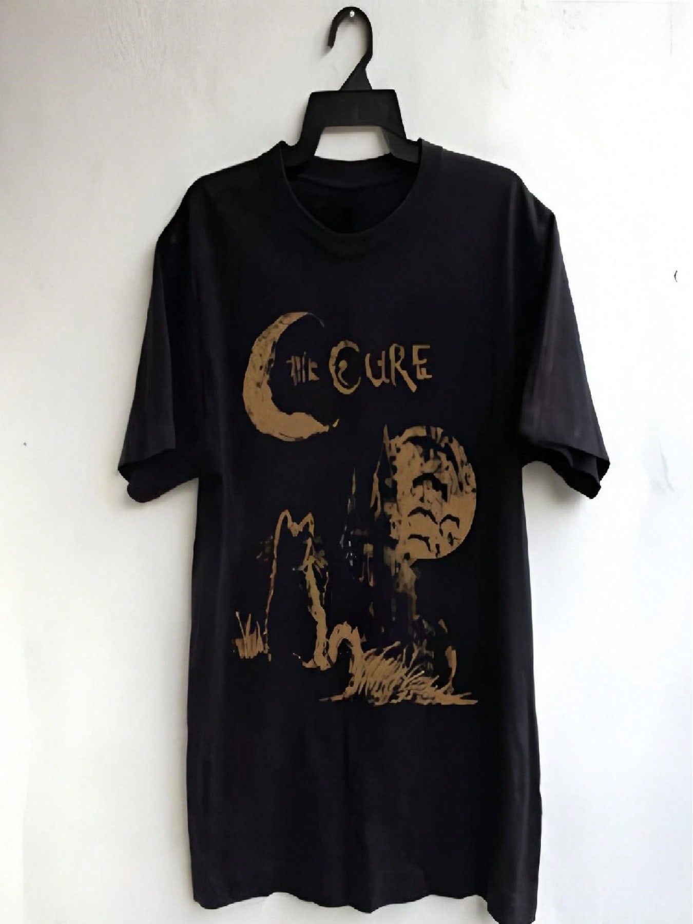 The Cure Cat Tee, 90s Alt Rock, Unisex Shirt, Music Gifts, Cat Lover Gifts, The Cure Fan Gifts, Band Tee, The Cure Graphic Tee_1ll S разноцветный