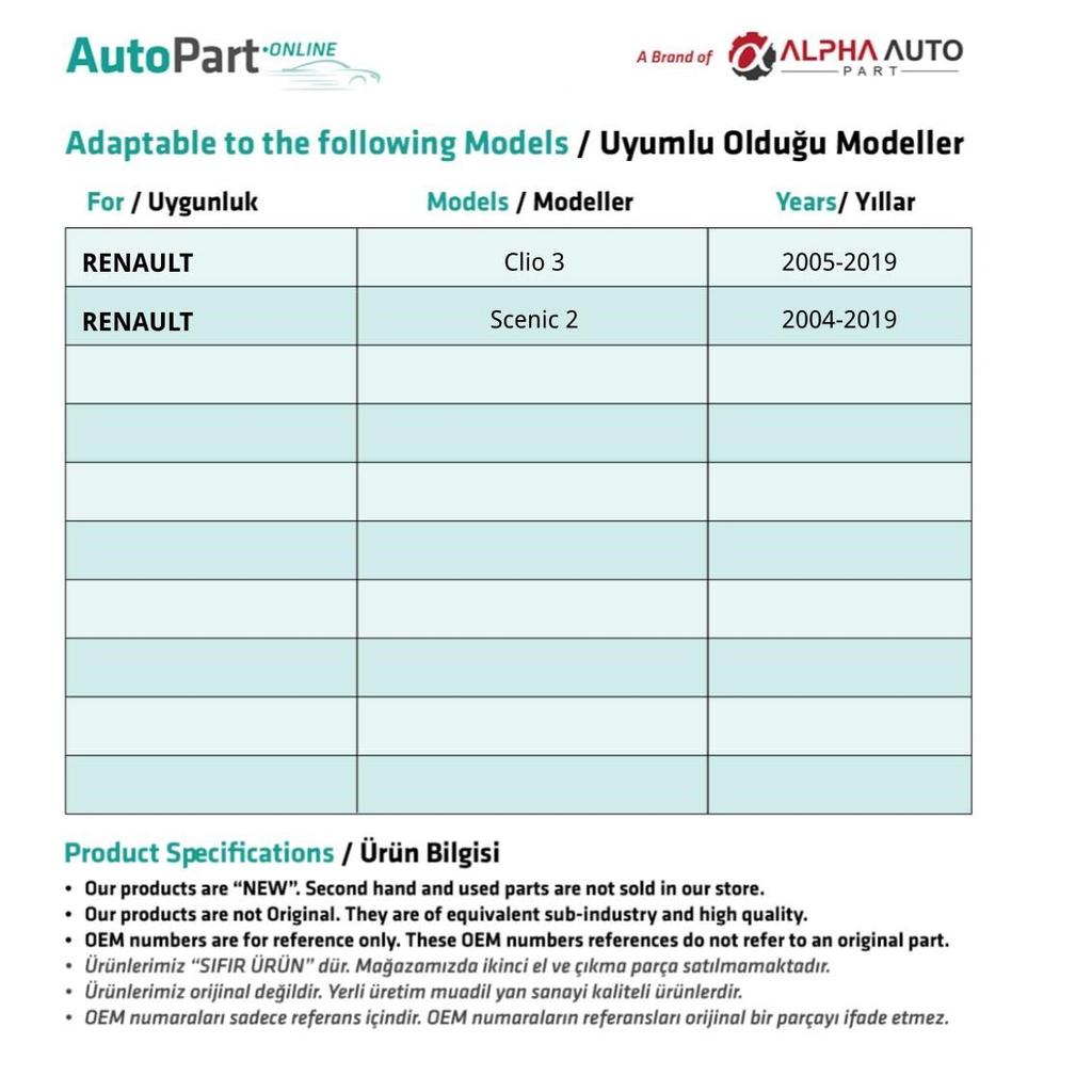 Short Bumper Clip - 10 Pack for  and Volkswagen