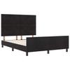 Box Spring Bed with Headboard Black 140 x 190 cm Velvet