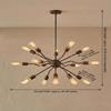 Mid Century Modern Sputnik Chandelier 16 Light Industrial Bronze Ceiling Fixture Home Decor