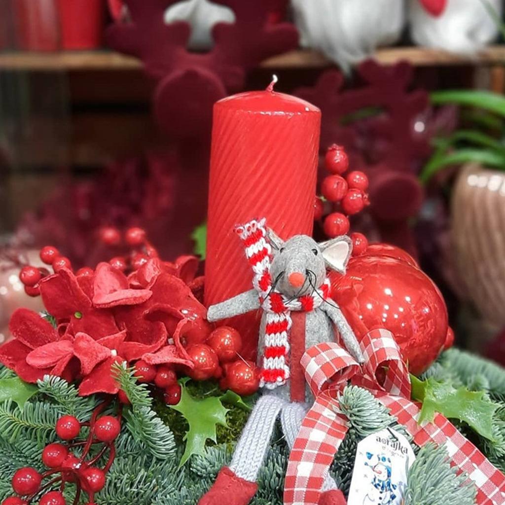 3 Colors Christmas Decorative Ribbons Christmas Ribbon Braid Wool Knit Ribbon for Gift Wrapping Christmas Decoration