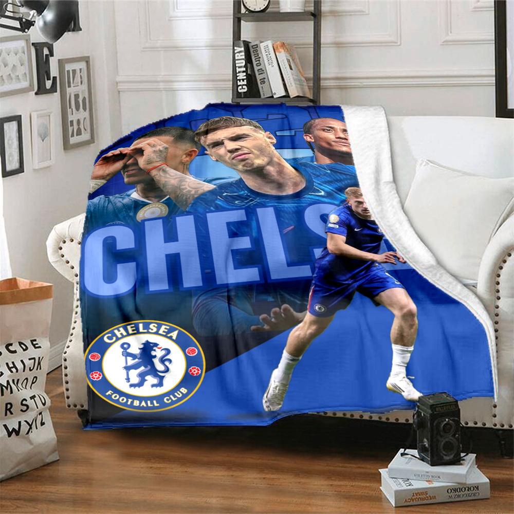 Chelsea Fc Football Player Blanket Ultrasoft Suitable For Office Picnics Chair Four Seasons Universal Digital Print