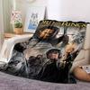 L-Lord of the Rings Movie Print Flannel Blanket Soft Warm Throw For Sofa Bedroom Home Decor Fantasy Film Fan Birthday Present