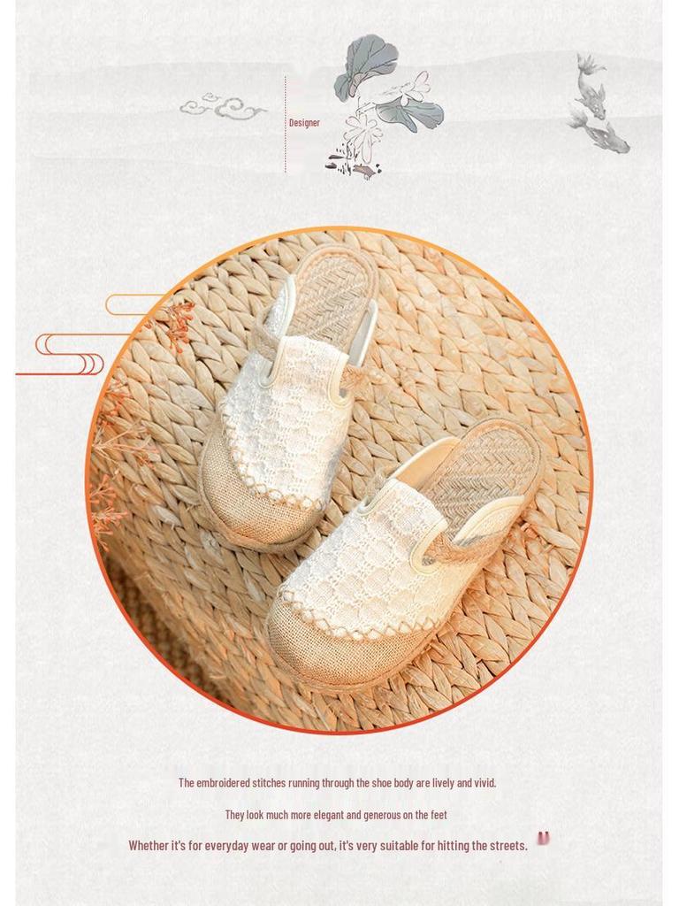 2025 Women's Ethnic Style Linen Slip-On Low-Cut Old Beijing Cloth Shoes