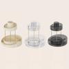 Makeup Perfume Cosmetic Organizer Skincare Rotating Vanity Separated Compartments 2 Tier Spinning Display