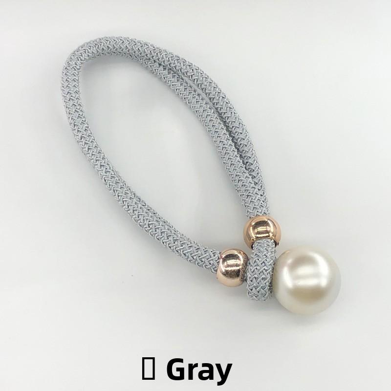 Large Pearl Curtain Binding Straps Binding RopesDecorative Tie Straps Curtain BucklesAdjustable Folding Tie Straps
