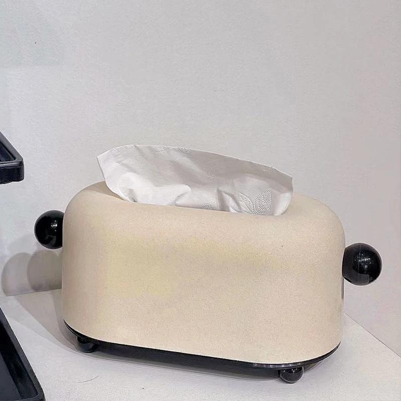 

Retro Olive Green Tissue Box Holder Creative Desktop Decor Velvet Napkin Storage Box Living Room Decoration Tissue Boxes