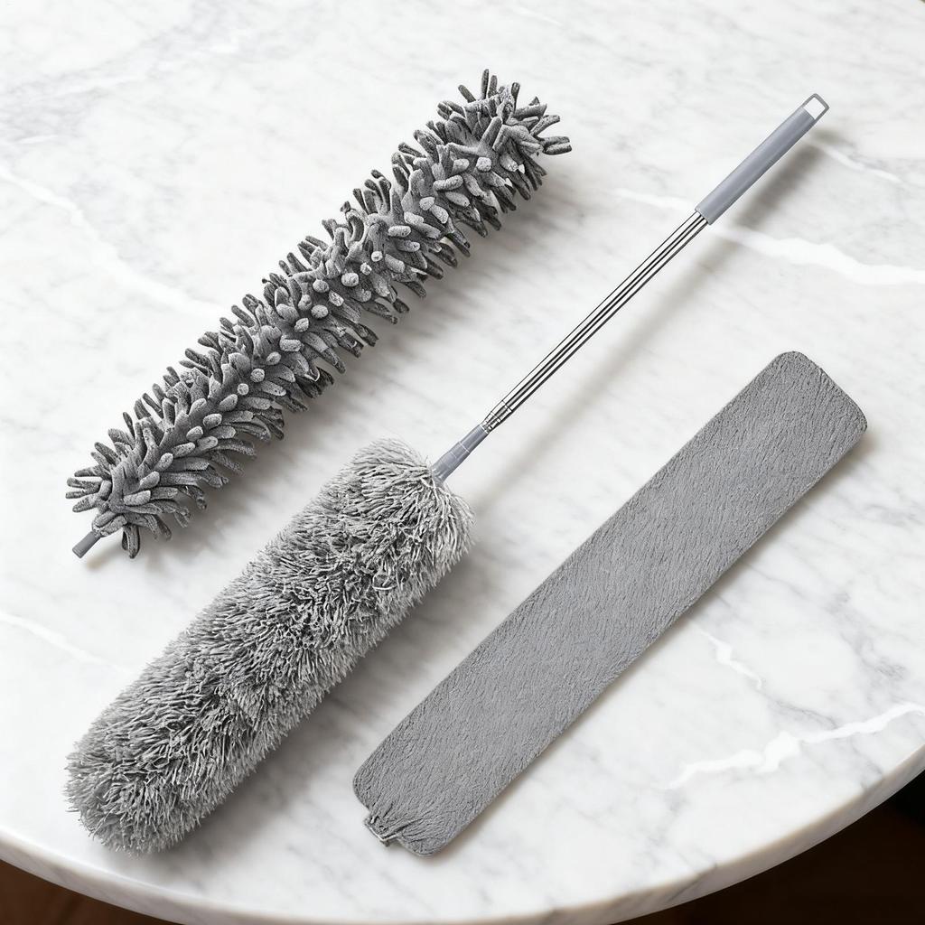 Retractable Duster Washable Microfiber Mop Household Dust Collector For Home Commercial Apartment Dormitory Kitchen Bathroom