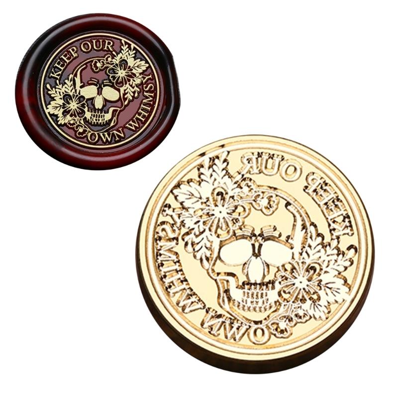 Pumpkins Sealing Wax Stamp Halloween Series Wax Seal Stamp Brass Head Seal Stamp for Scrapbooking Invitations Decoration