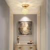 Modern Minimalist Crystal Bullseye Ceiling Light - Luxury Pendant for Living Room, Aisle, or Dining Area