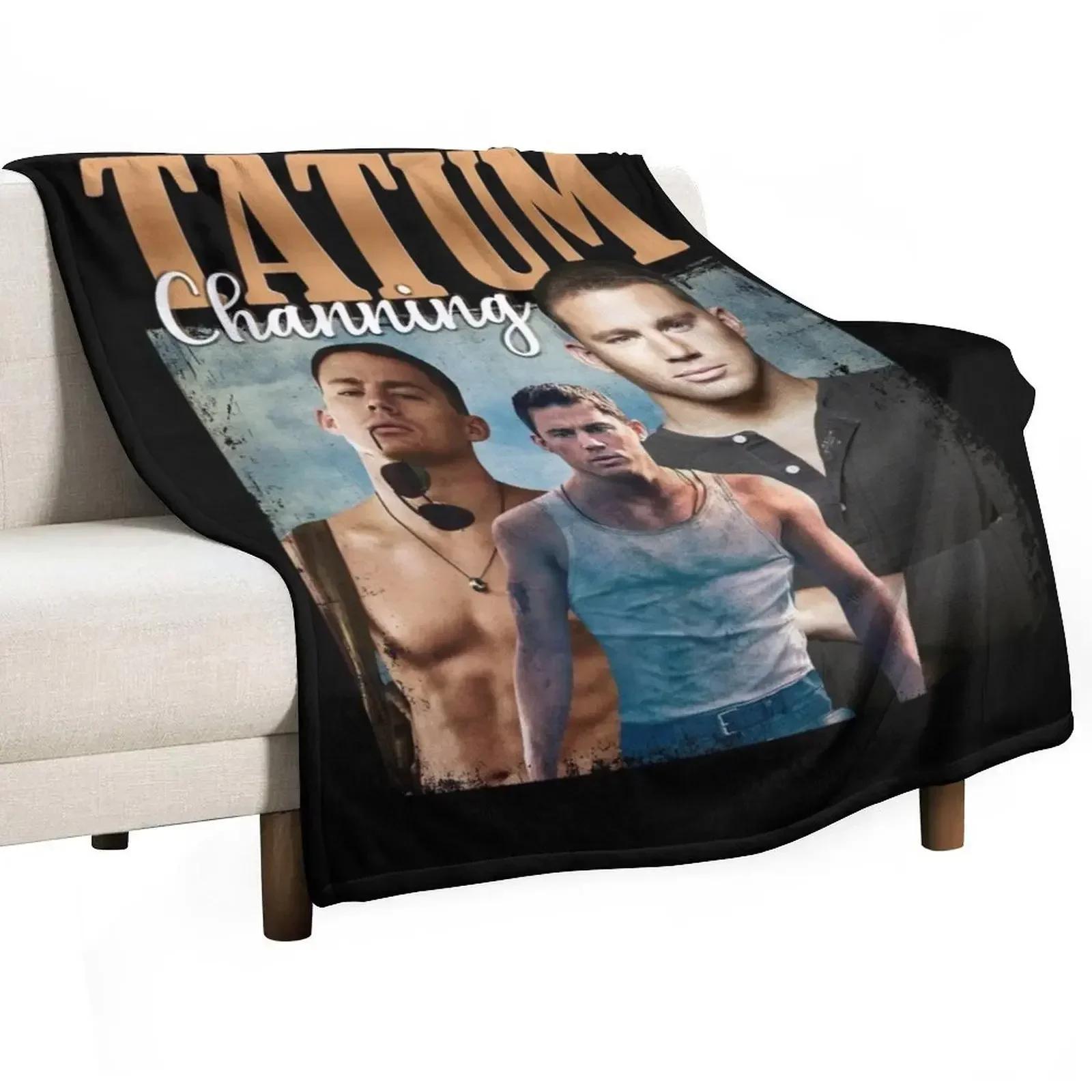 Channing Artist Tatum Throw Blanket Cute Plaid Thin Bed linens Blankets 30x40in