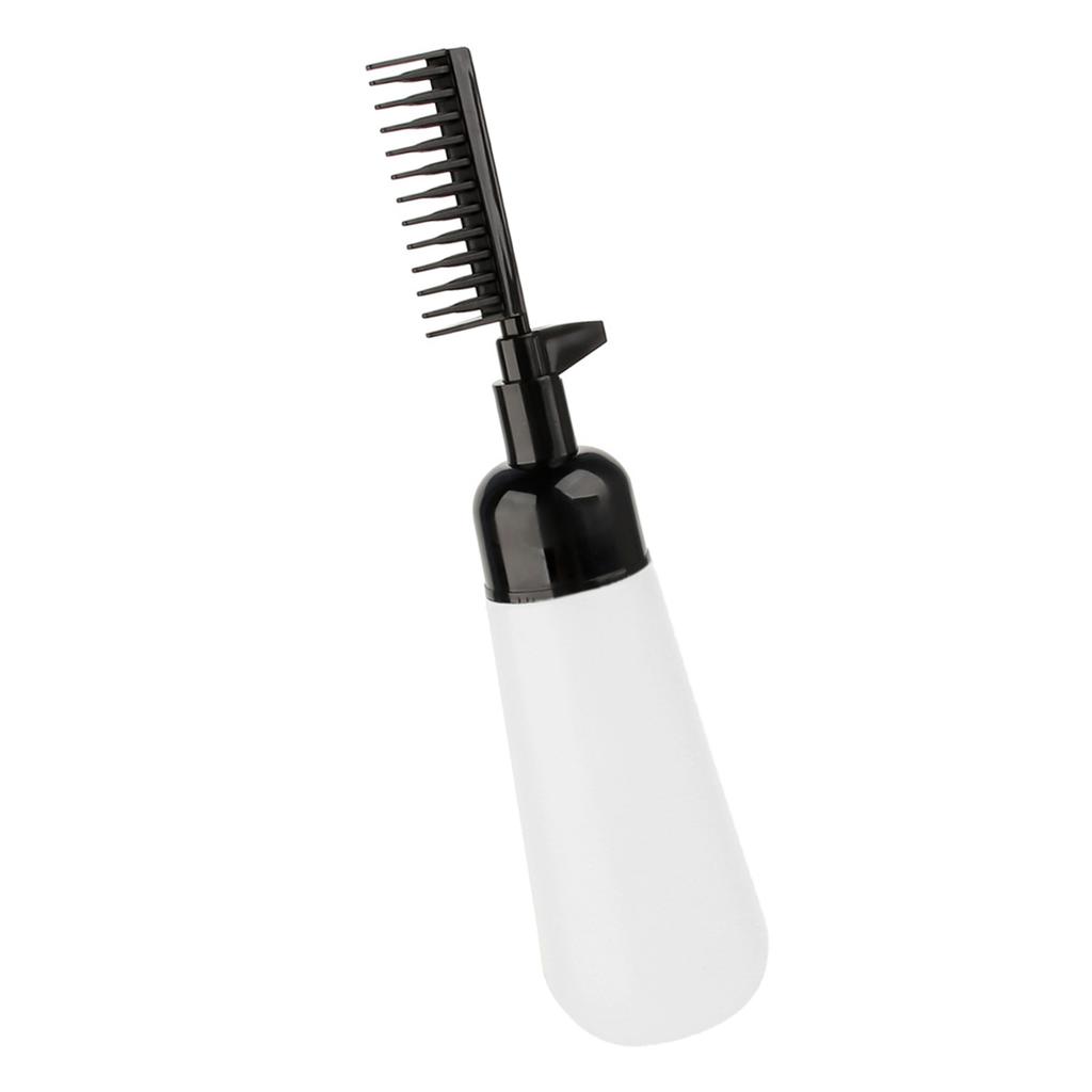 2 In 1 Hairs Dye Bottle with Comb Root Comb Applicator Bottle Hairs Dye Applicator Brush Hair Oil Applicator Bottle