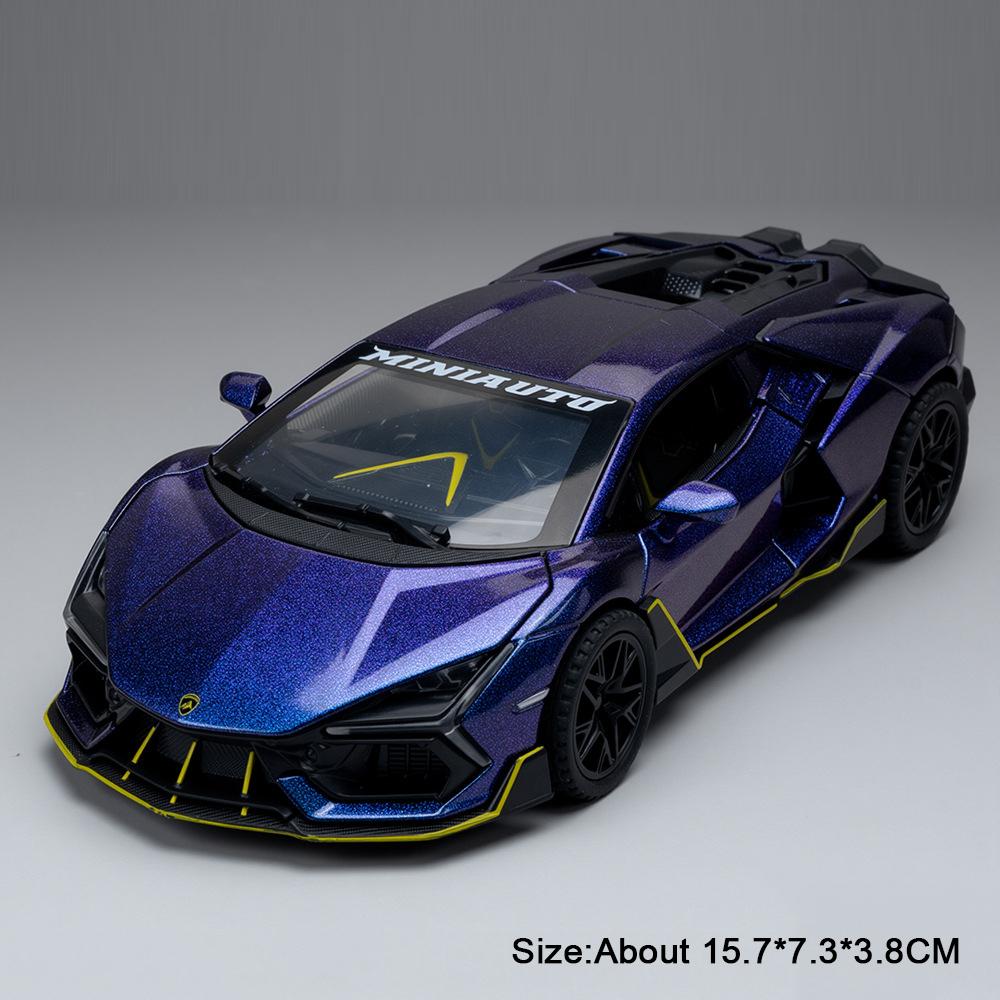 1:32 Revuelto Mansory SVJ63 Model Car Toy Alloy Diecast Doors Opened Sports Cars Miniature Sound Light Models Christmas Gift