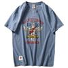 Export Tail Single Cut Label American Retro Short Sleeve T-shirt Men's Ins Fashion Brand All-Matching Pure Cotton Export Menswear Undershirt