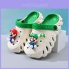 Sapatos de Praia de Verão para Crianças Mario Antiderrapantes Duráveis Tamancos Para Meninos e Meninas Em Cores Vibrantes