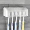 Dustproof Toothbrush Holder Punch-free Storage Rack Durable Toothpaste Holder