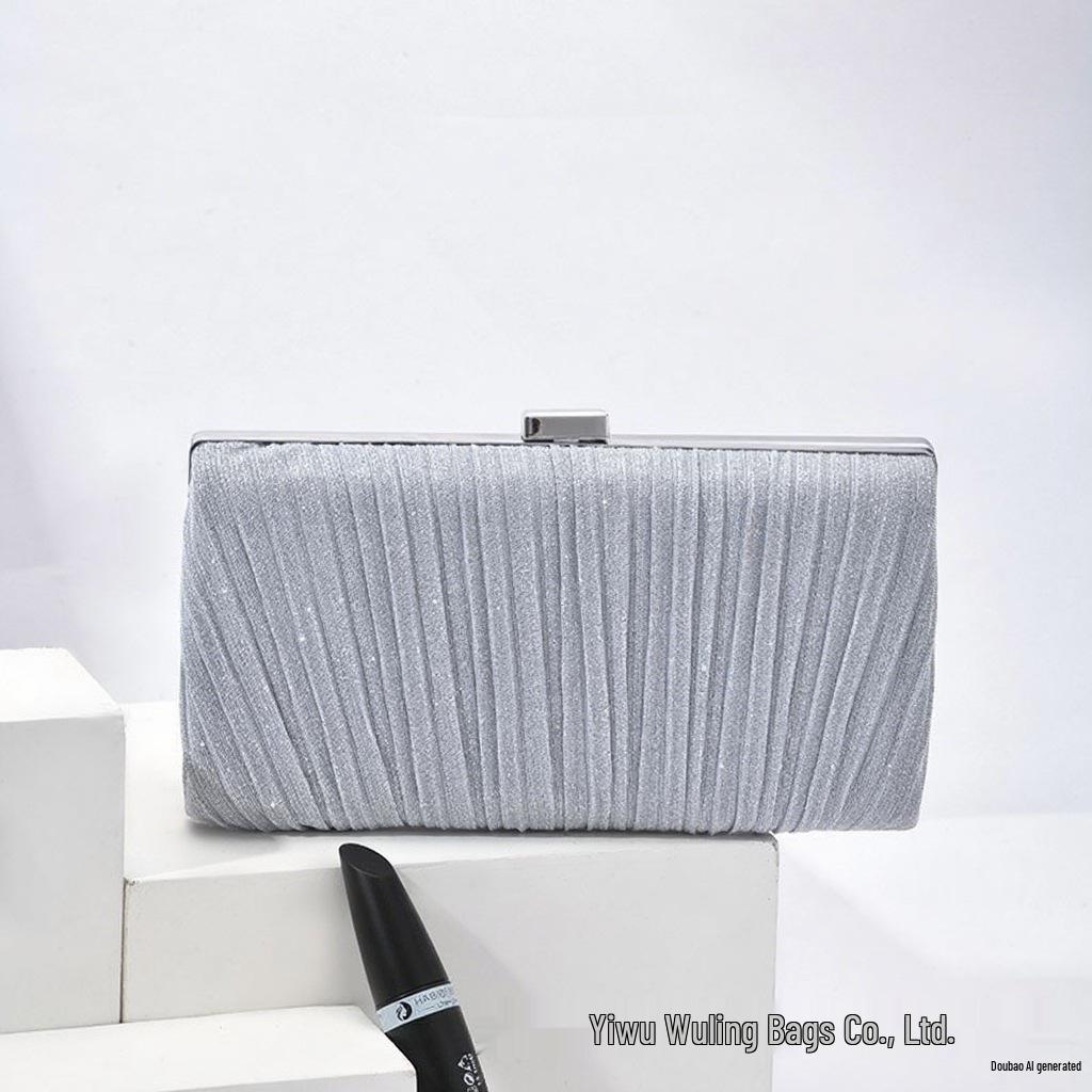 European Style Solid Color Evening Clutch Bag - New Fashionable & Simple Socialite Banquet Accessory