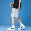 Li Ning Plain Embroidered Logo Knitted Sports Casual Shorts Men Shorts Light-Gray AKST637-2