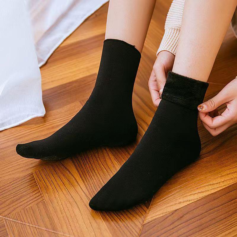 

Зимняя распродажа: Флисовые Нескользящие Снежные Носки - Утолщенные и Не Скатывающиеся Basic Unpackaged чёрный