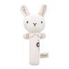 Organic Cotton Wooden Animal Ring Rattle & Baby Comfort Doll Gift Set