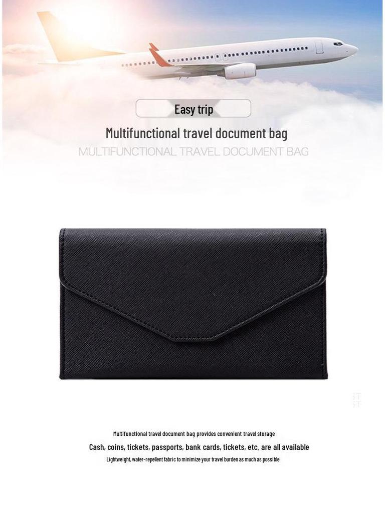 Tao Yin 2024 RFID Anti-Theft Passport and Card Holder: Simple, Solid Color, Multi-Functional for Travel