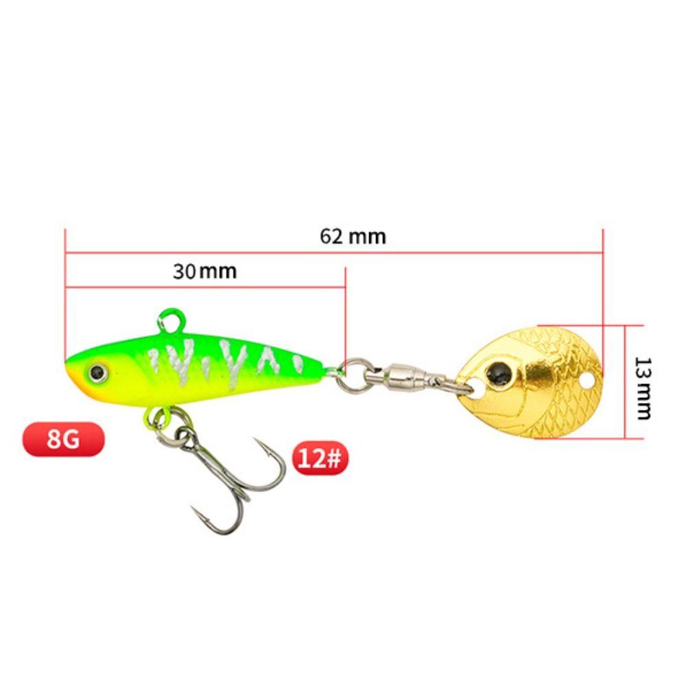 Mini Size Vibration Spinner Metal Construction Mini VIB New Design Spoon Lure  Freshwater Fishing