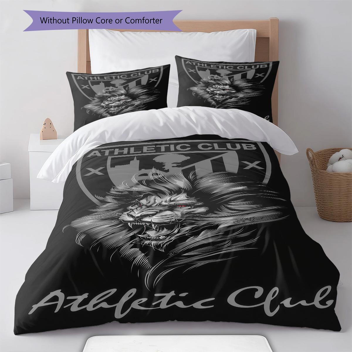 

Bilbao logo RugPattern Bedding Quilt Set Quilt Cover Pillowcase Home Decoration Birthday Gift (1 * duvet cover + 2 * pillowcase, without core) 135x200cm
