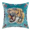 Tiger Head Embroidered Pillow Cover American Retro High Quality Cushion Cover Pillows Decor Home