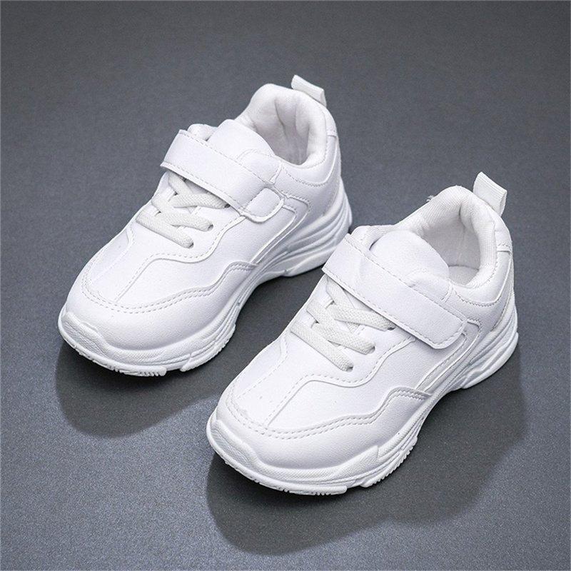 Girls Boys Spring Casual Shoes Pu Leather White Sneakers Lightweight Breathable Slipresistant Children Sports Training Shoes