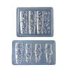 Artistics Grade Silicone Floral Nail Embossing Set of 2 Mould for Intricate Designs and Craft Creativity