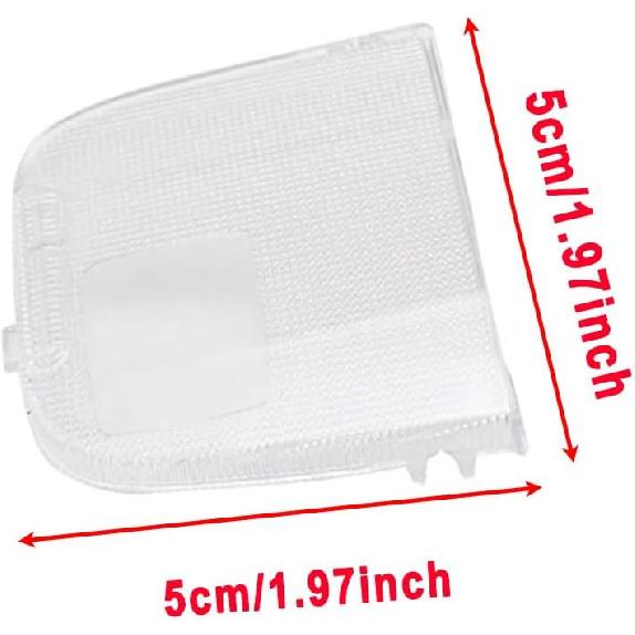 Riloer Map Light Cover, 2 Pcs Car Interior Dome Light Cover, Center Dome Light Housing, Compatible with Toyota Land Cruiser Prado FJ120 2003-2009