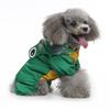 Universal Dog Raincoat with Foot Covers & Leash Access, Animal Design & Belly Wrap - Fits Small to Large Breeds