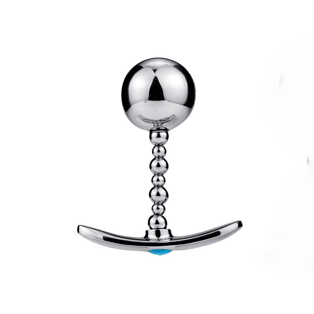 Single Ball SM Pull Beads Metal Butt Plug Go out Wear Boat Anchor Base Anal Plug Anal Dilator Adult Sex Toys