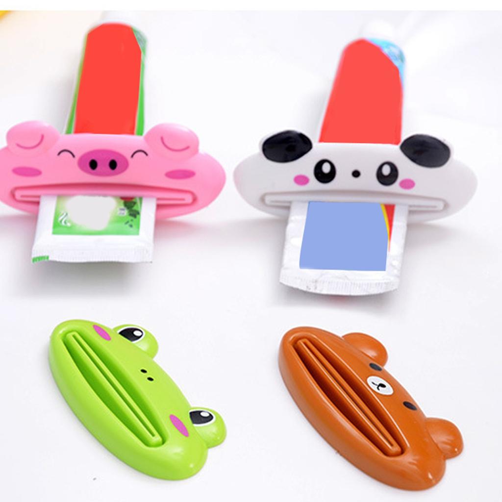 Toothpaste Tube Squeezer Cute Practical Cartoon Plastic Frogs Pandas Pigs