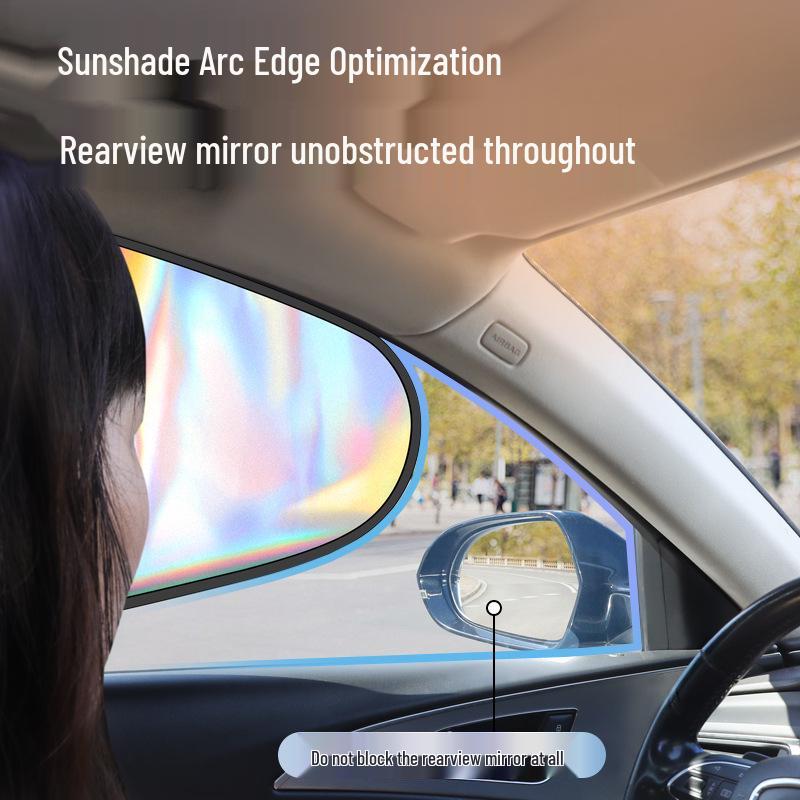 Car Sunshade & Privacy Blackout Stickers: Heat Insulation & Static Cling for Side Windows